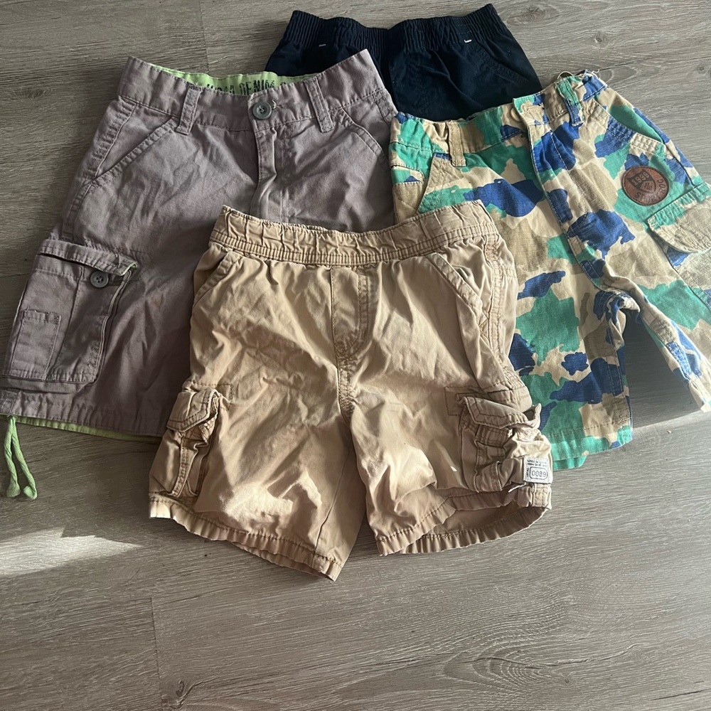 Set of 4 Boys Cargo Shorts
